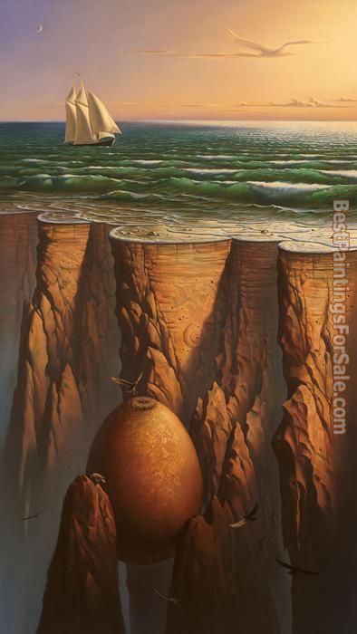 Vladimir Kush journey along the edge of the earth